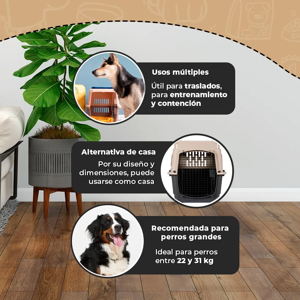 Petmate Transportadores Y Productos De Viaje Ultra Vari Kennel Fashion L