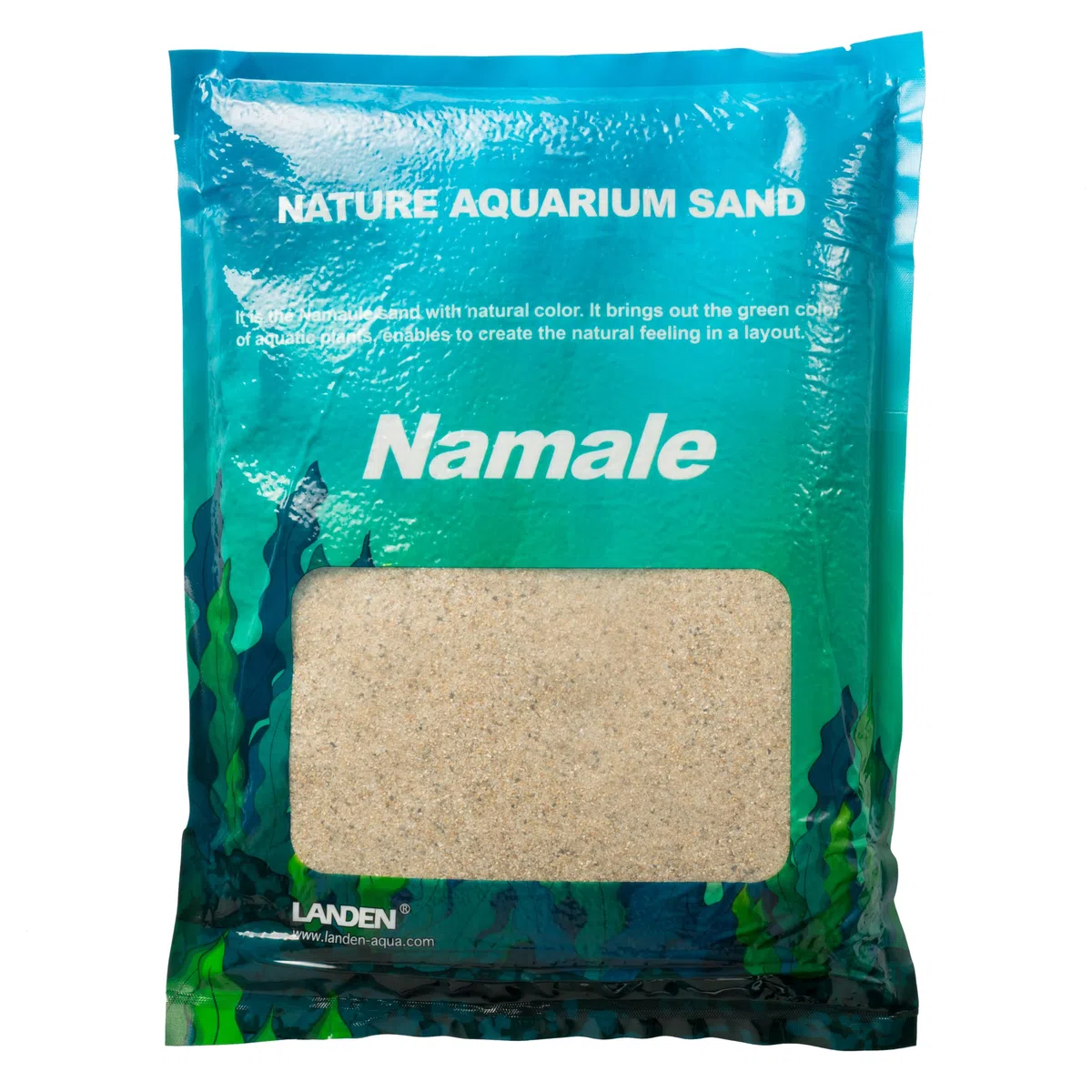 Landen Namale - Arena de Acuario de 4.5 Libras (1.7 L), súper Natural para paisajismo de acuarios, Arena cosmética para Tanque de Plantas, Arena de río de Grano Fino de Color Natural para Tanque de