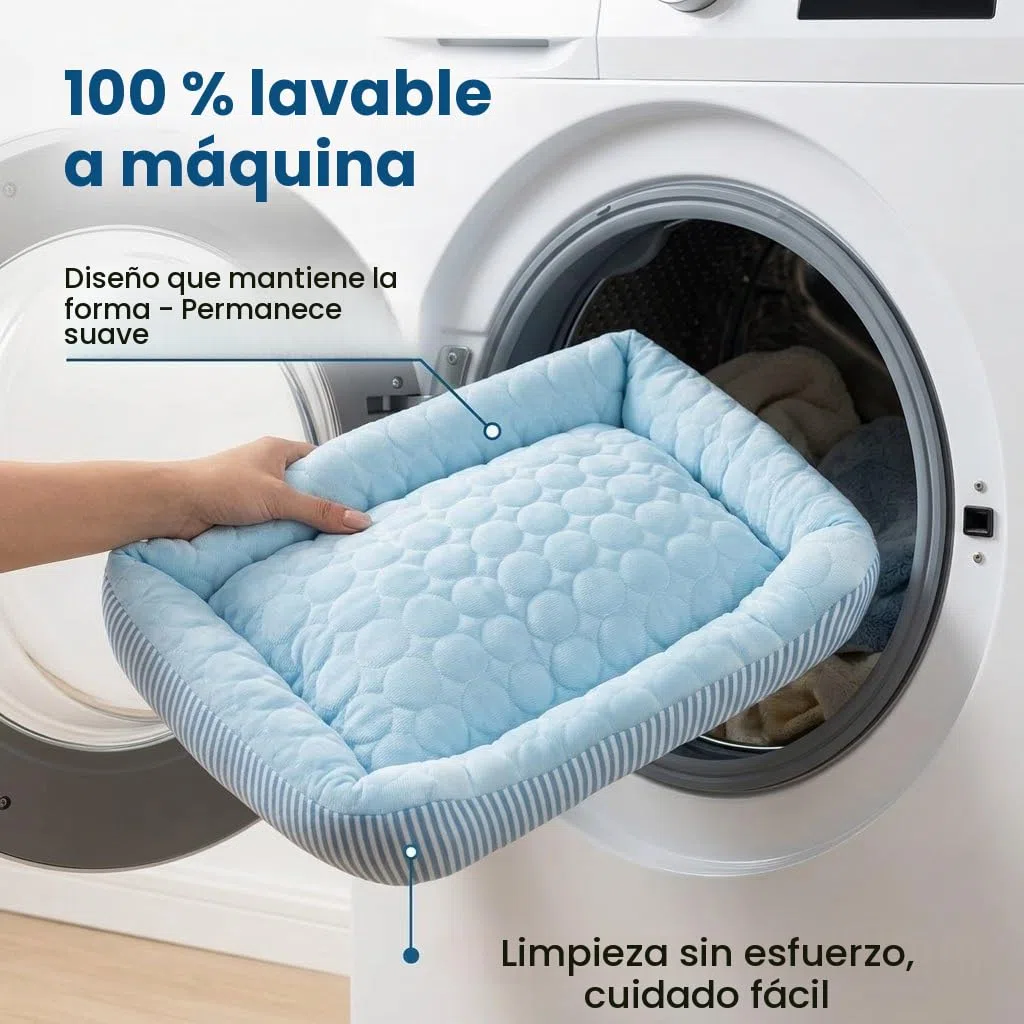 Cama de Refrigeración para Perros Grandes, Medianos y Pequeños, Alfombrilla de Refrigeración para Perros con Tela de Seda Helada Auto-refrigerante, Lavable, Cama de Verano para Mascotas para Interior