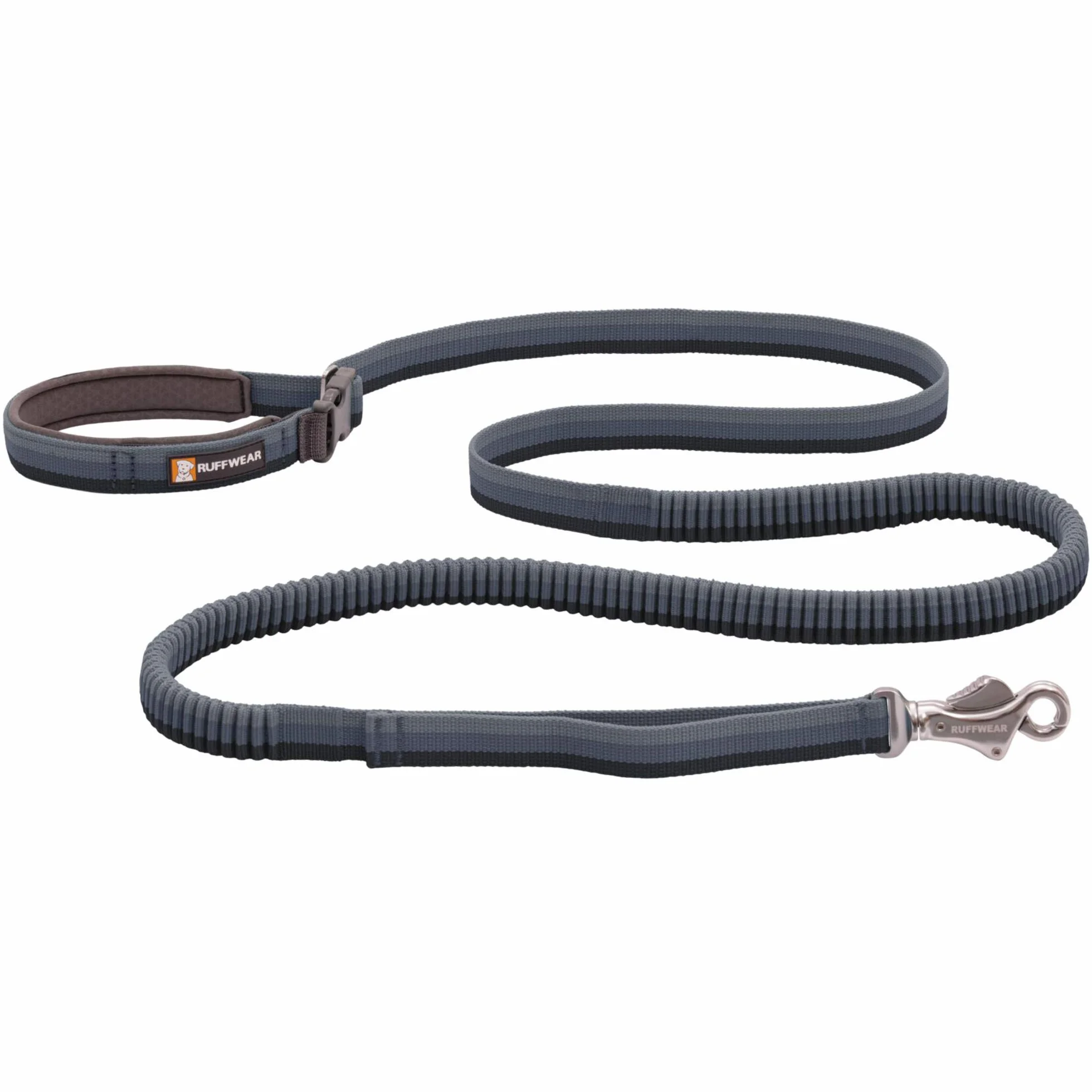 Ruffwear, Roamer - Correa elástica para Perro para Correr, Ciclismo o Senderismo, se Puede Utilizar de Mano o Manos Libres, Granite Grey, 7.3 pies a 11 pies