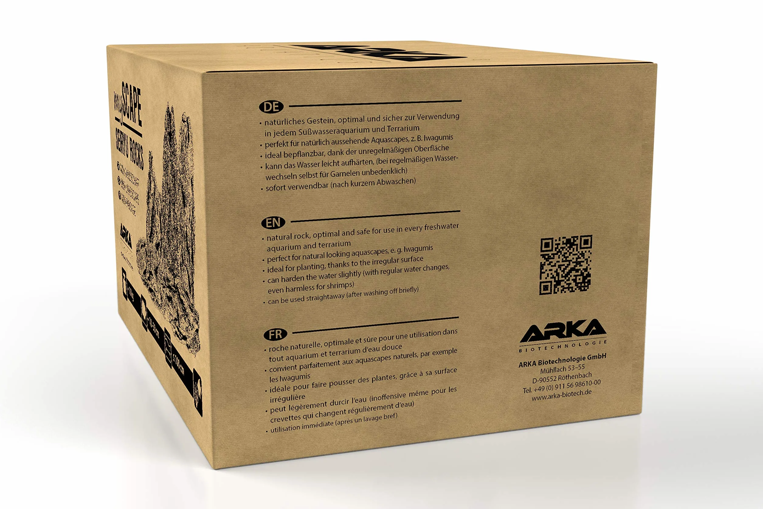 ARKA mySCAPE-Rocks Seiryu - 10 kg Mix - Rocas Naturales para la decoración Creativa de acuarios de Agua Dulce y terrarios, Ideales para Plantar.