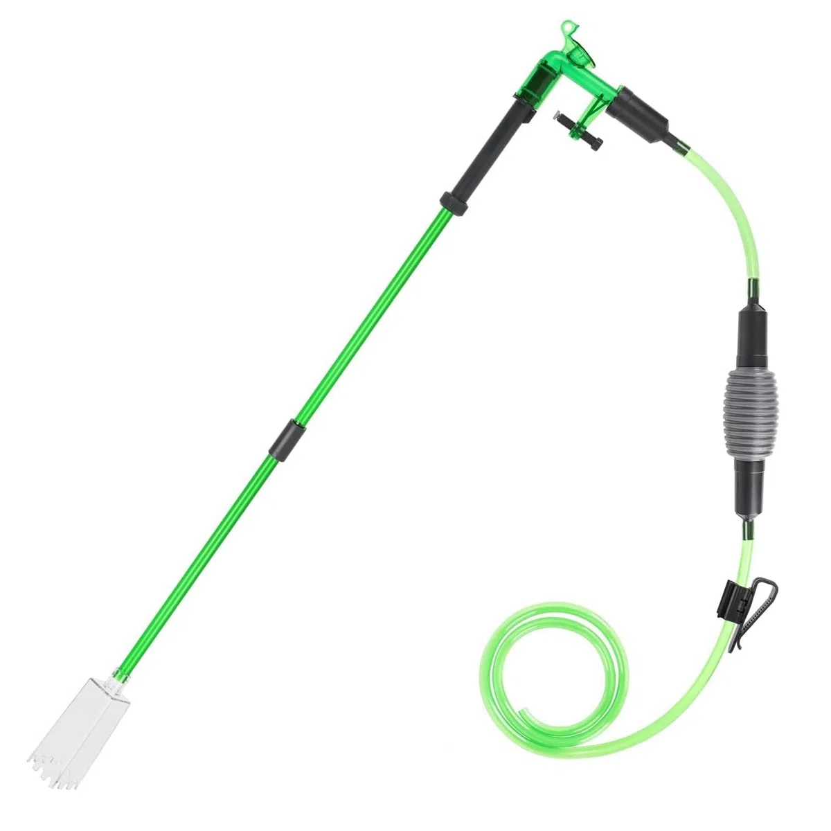 Cambiador de agua manual para pecera, sifón, extractor de manguera, herramienta multifuncional de limpieza de acuarios