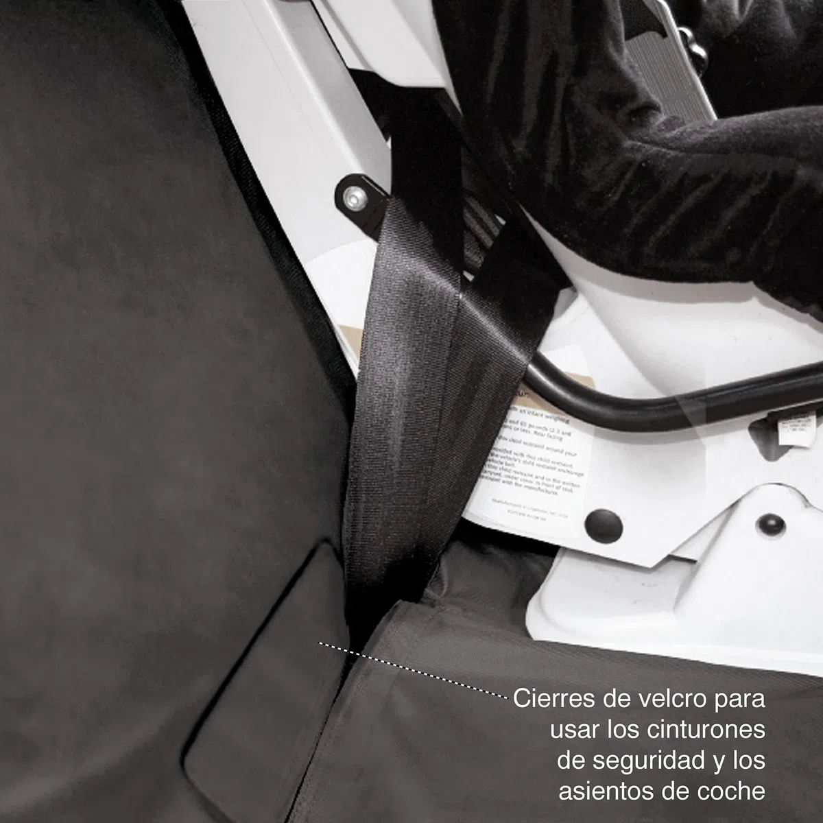 Kurgo Wander - Funda de Asiento de Coche para Perros, Protector de Asiento para Macotas, Ajuste Universal - Negro