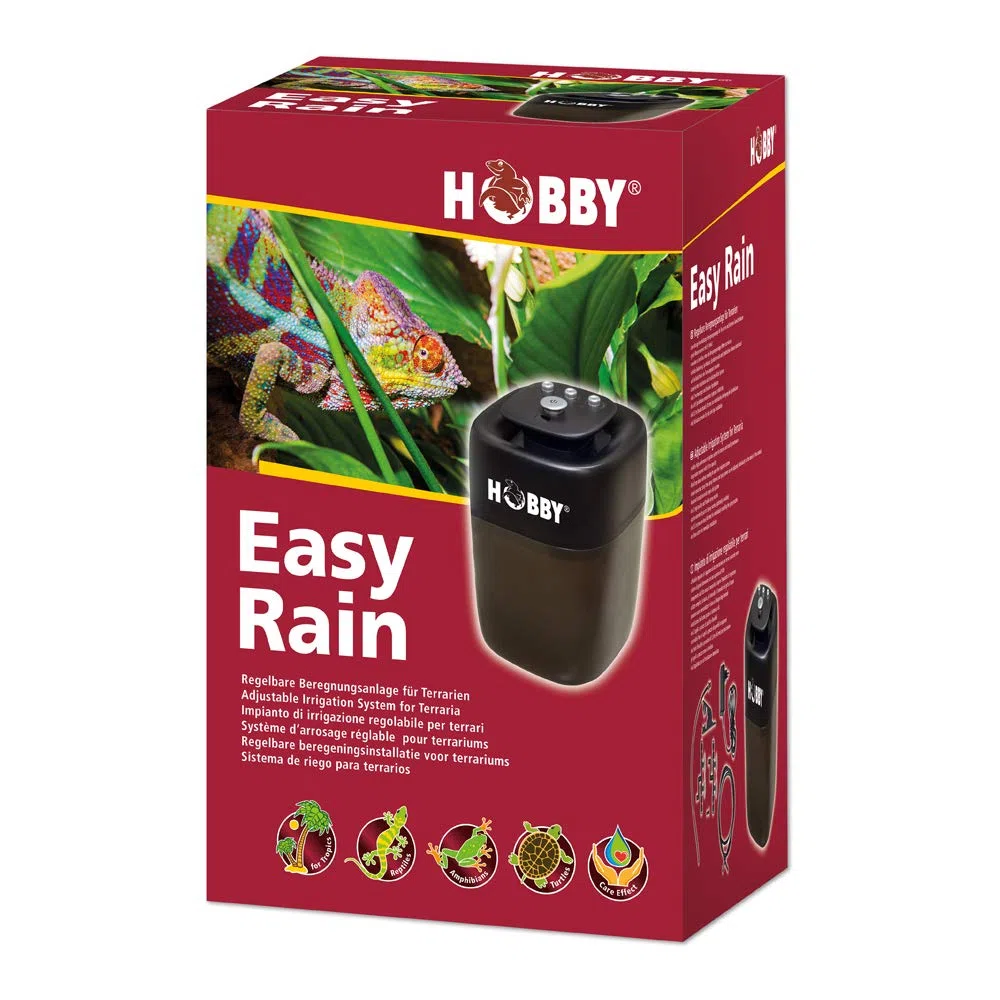 Hobby Terraristik Easy Rain I Sistema de riego automático para terrarios I Sistema de aspersión Regulable para Reptiles, Anfibios y hábitats de Plantas, Sistema de humidificación eficiente con