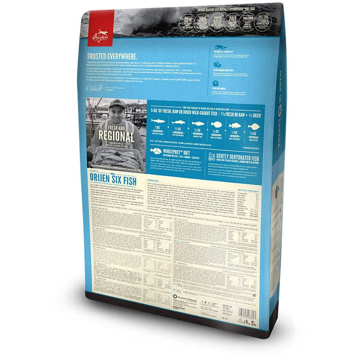 Orijen Six Fish 11.4 kg (lote de 1) Adulte Poisson
