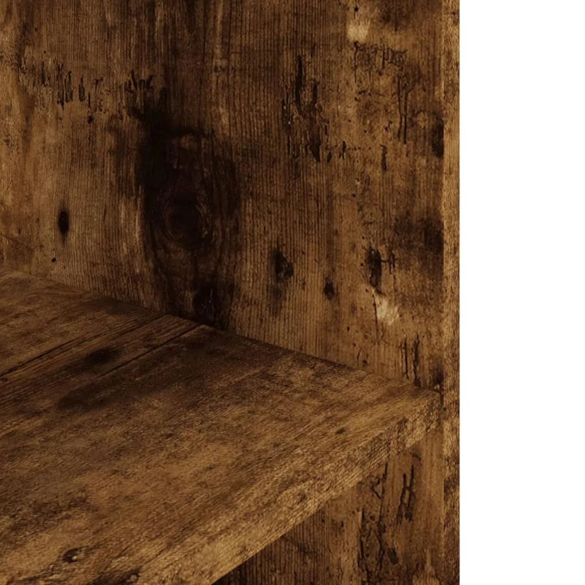 Homgoday Soporte para Acuarios Roble Ahumado - Estable y con 3 Niveles de Almacenamiento, Diseño Elegante y Resistente a la Humedad