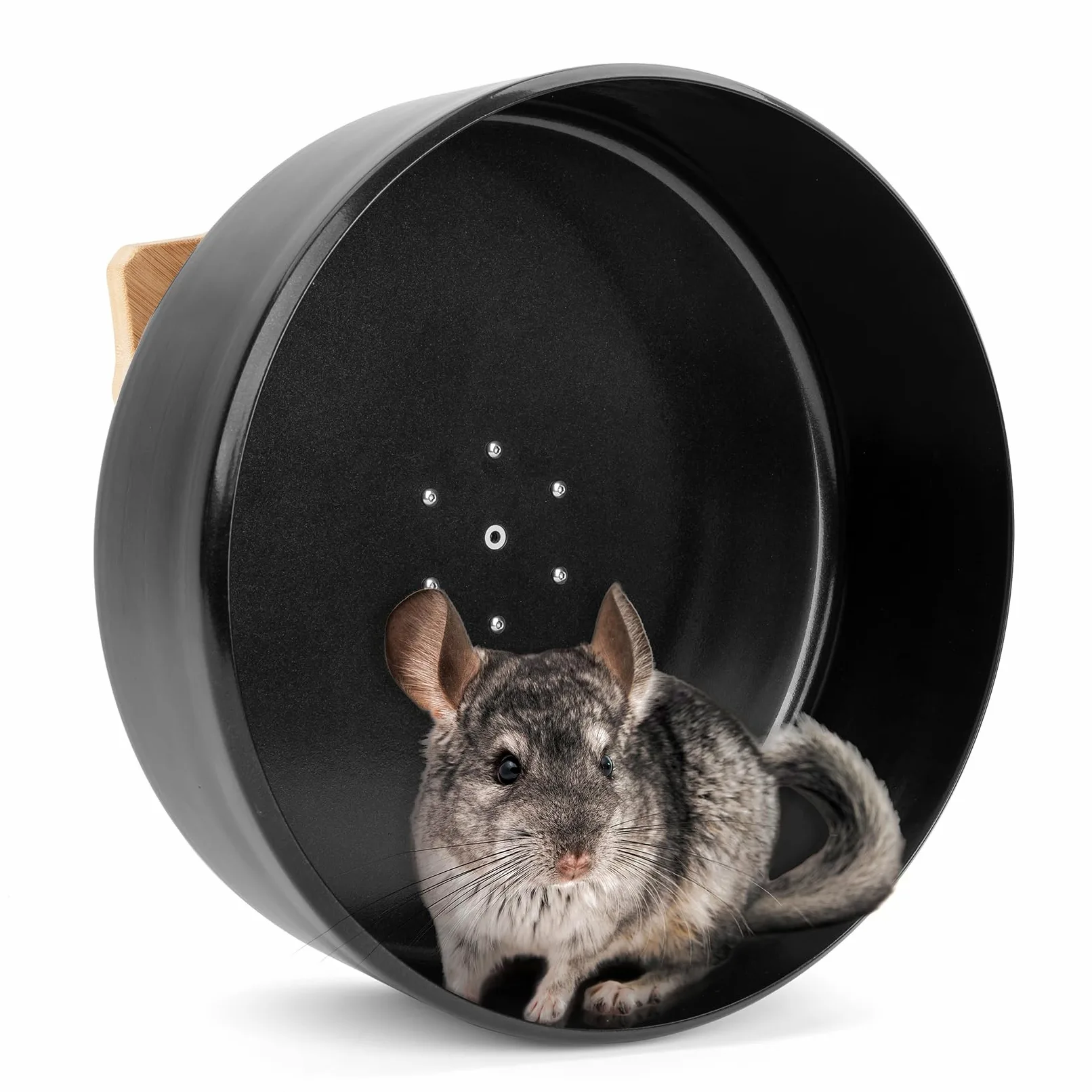 Niteangel Silent Chinchilla - Rueda de Ejercicio de 13.8 Pulgadas, Rueda de Actividad Grande para Correr Animales pequeños para Chinchilla Degu u Otras Mascotas de tamaño Similar
