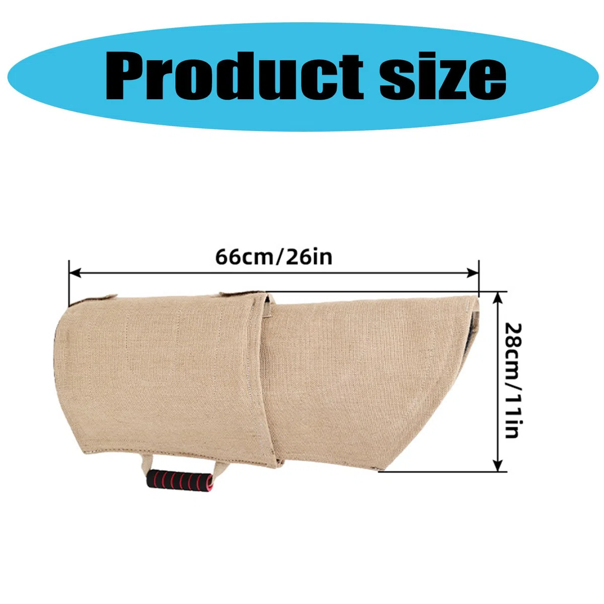 Funda de entrenamiento para mordeduras de perros pequeños a grandes, protectores de brazo acolchados, para policías, hogares, entrenadores de perros