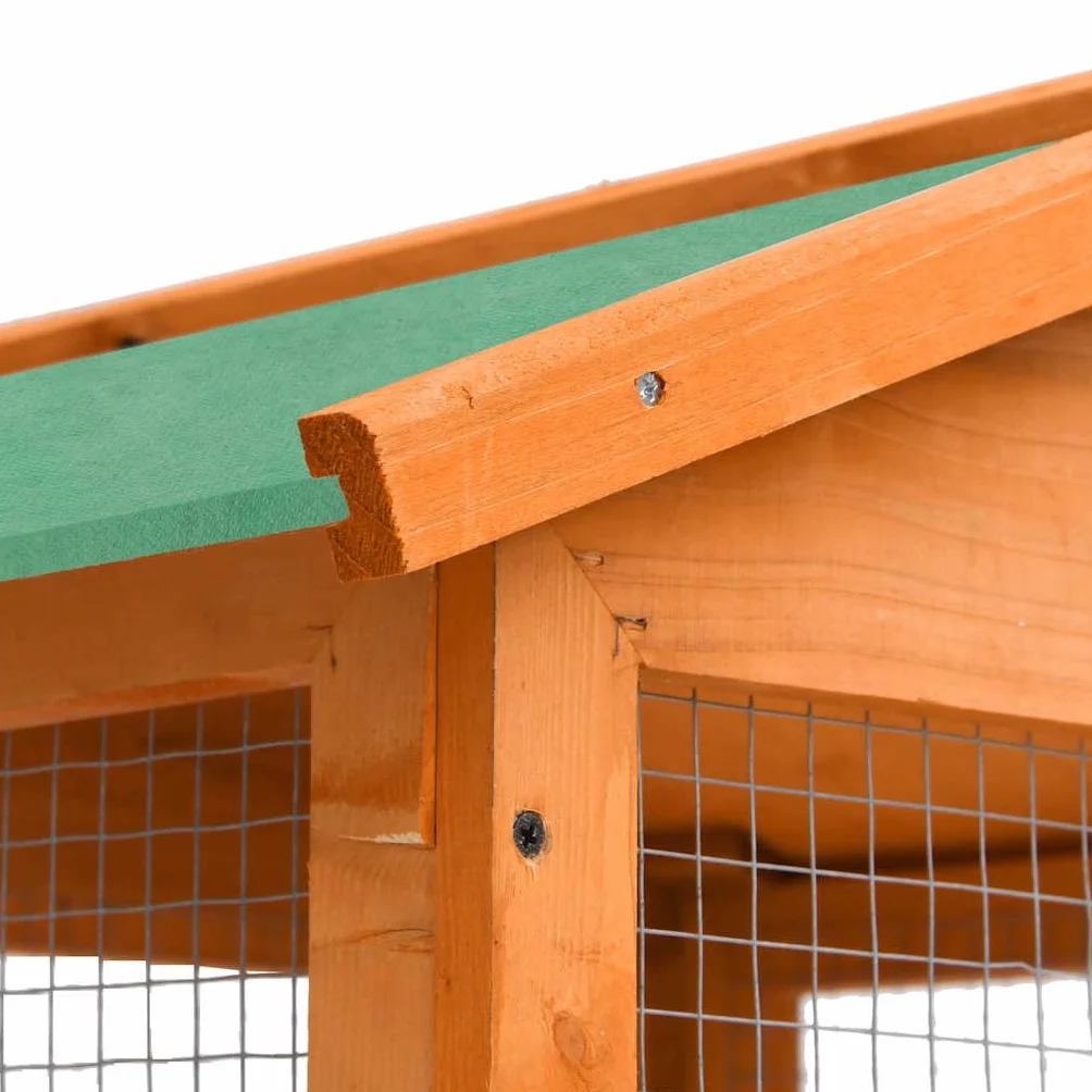 vidaXL Jaula para Pájaros Pajarera Casa Aves Mascotas Madera Maciza de Abeto