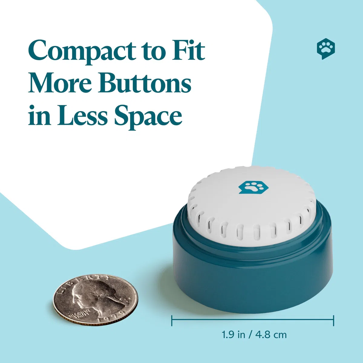 FluentPet Botón de voz con sonido más claro hacia arriba, botones grabables con baterías incluidas y audio premium para perros y gatos, botones de entrenamiento fáciles de presionar (6)