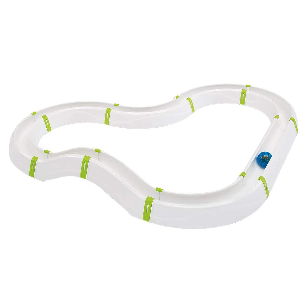 Ferplast Juego Interactivo para Gatos Typhon Circuito Modular, Bola de Luz LED Incluida