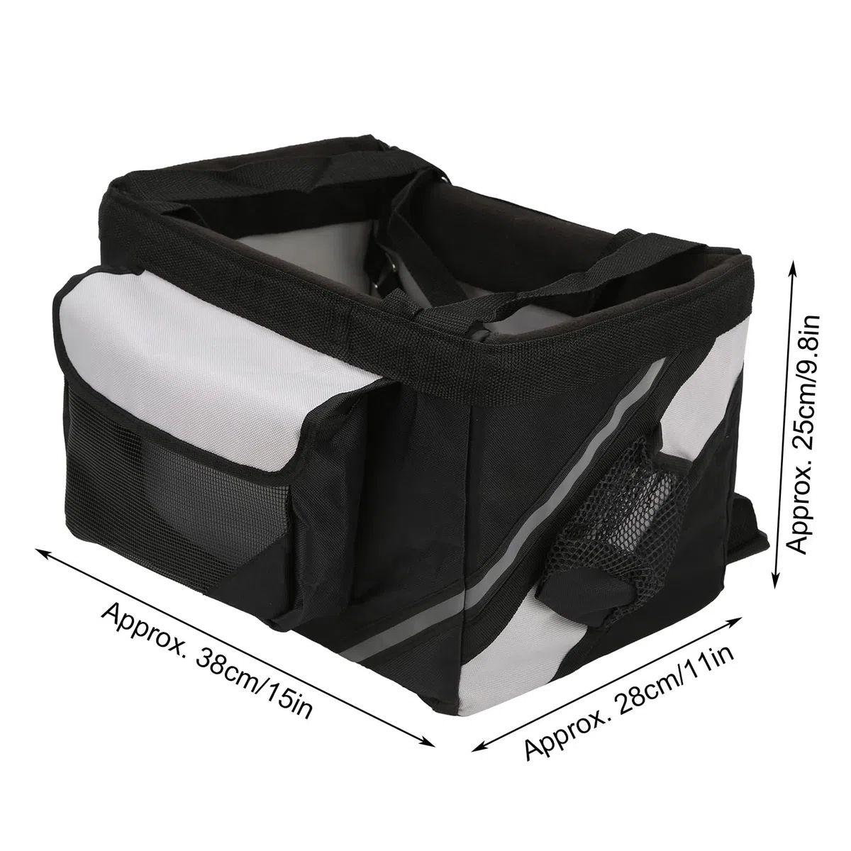 Transportín para Mascotas ,Resistente Al Desgaste ,Fácil de Desmontar ,Cesta de Bicicleta para Perros para Gatos Y Perros Pequeños