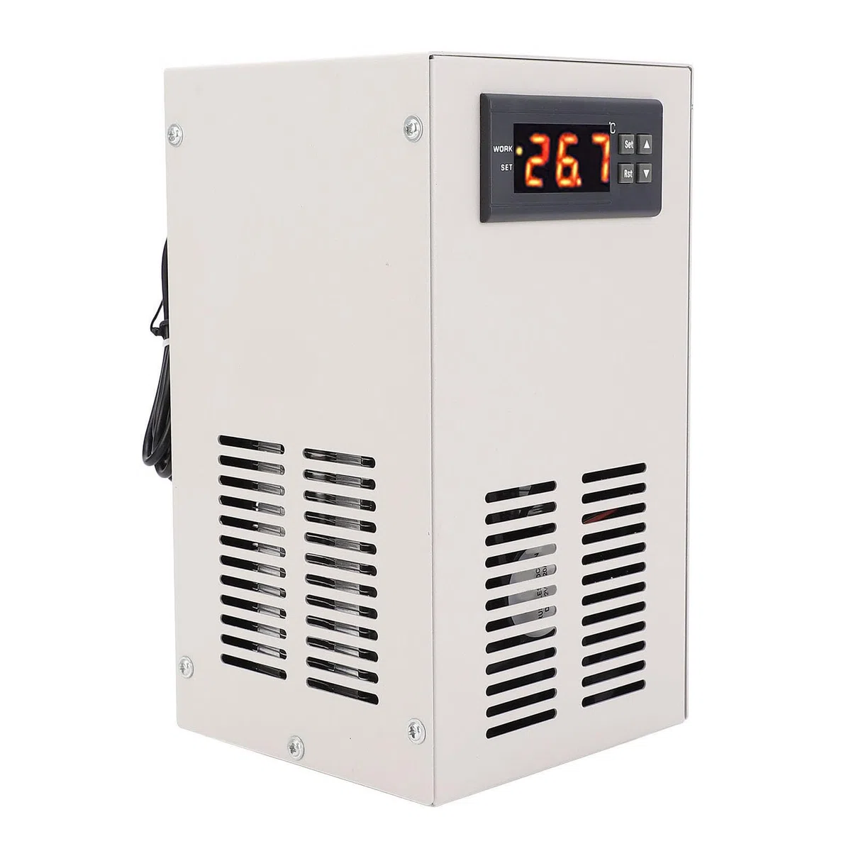 Enfriador de agua para acuario, enfriador de agua inteligente con wifi, pantalla digital, silencioso, temperatura constante, para tanque de peces de 20 l, adopta material de aleación de acero