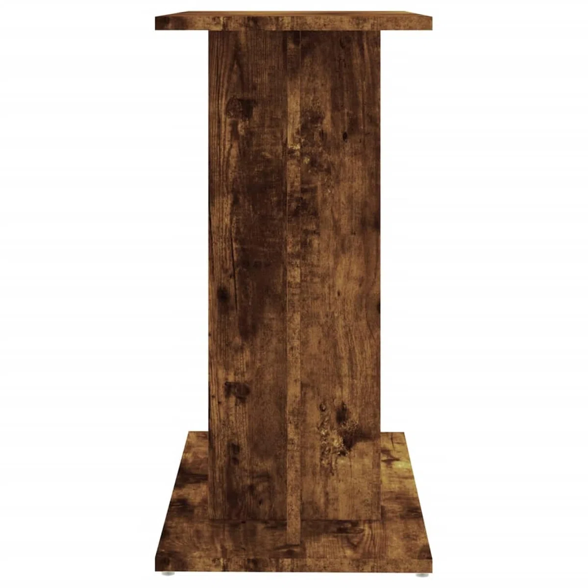 Homgoday Soporte para Acuarios Roble Ahumado - Estable y con 3 Niveles de Almacenamiento, Diseño Elegante y Resistente a la Humedad