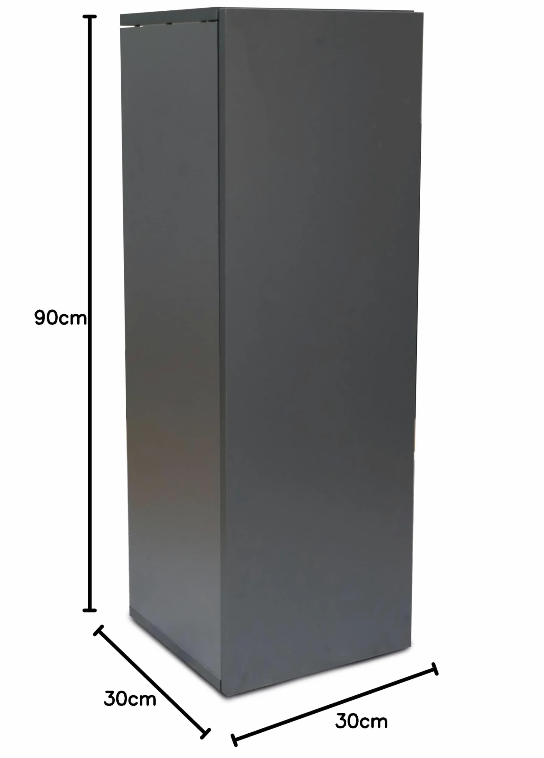 Amtra Soporte Nano Cubo 30 Grey – Mueble de Madera para acuarios, 45 x 45 x 90 cm Gris, Base Universal con Estante, Montaje fácil, Estilo clásico y Esencial, Apto para Cualquier decoración