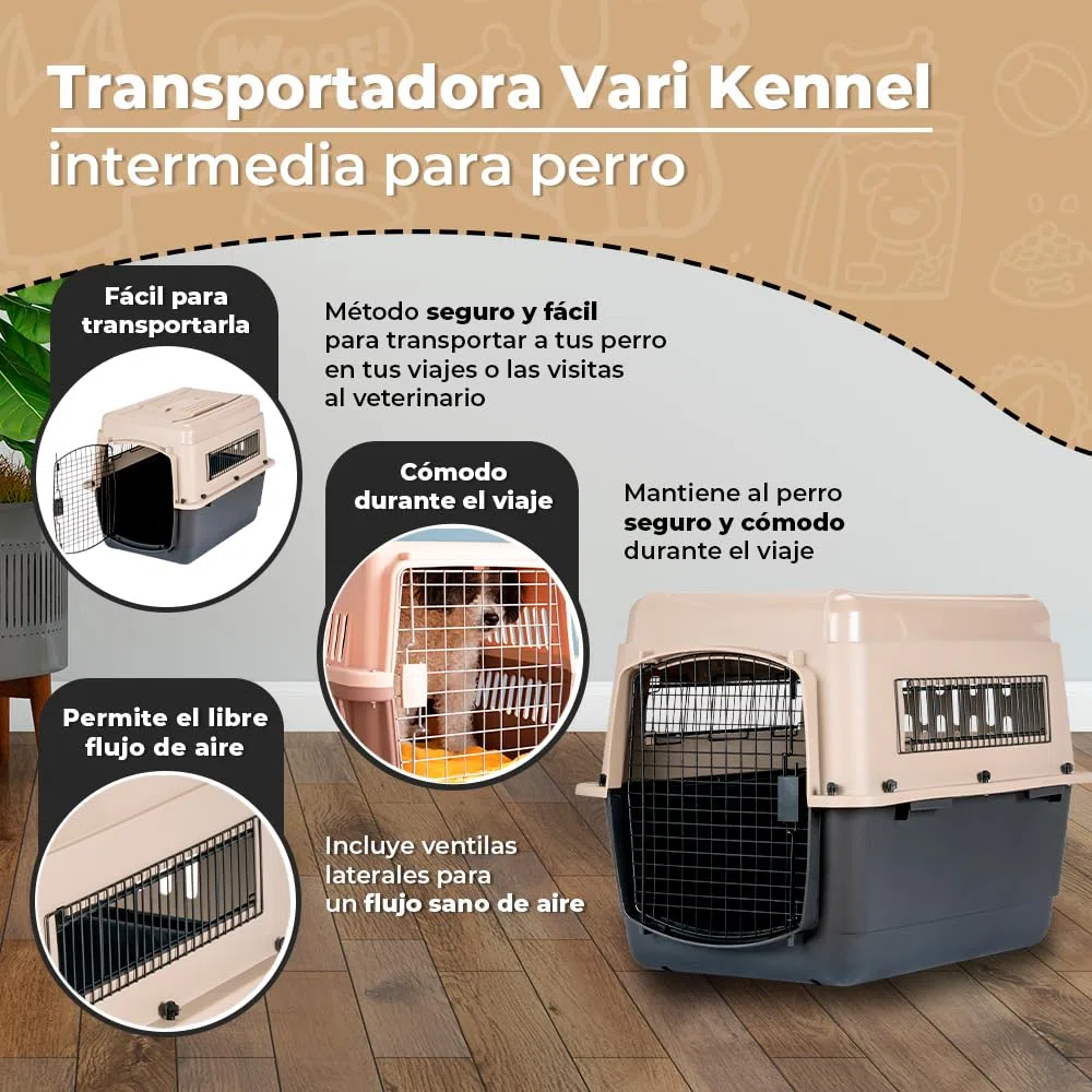 Petmate Transportadores Y Productos De Viaje Ultra Vari Kennel Fashion L