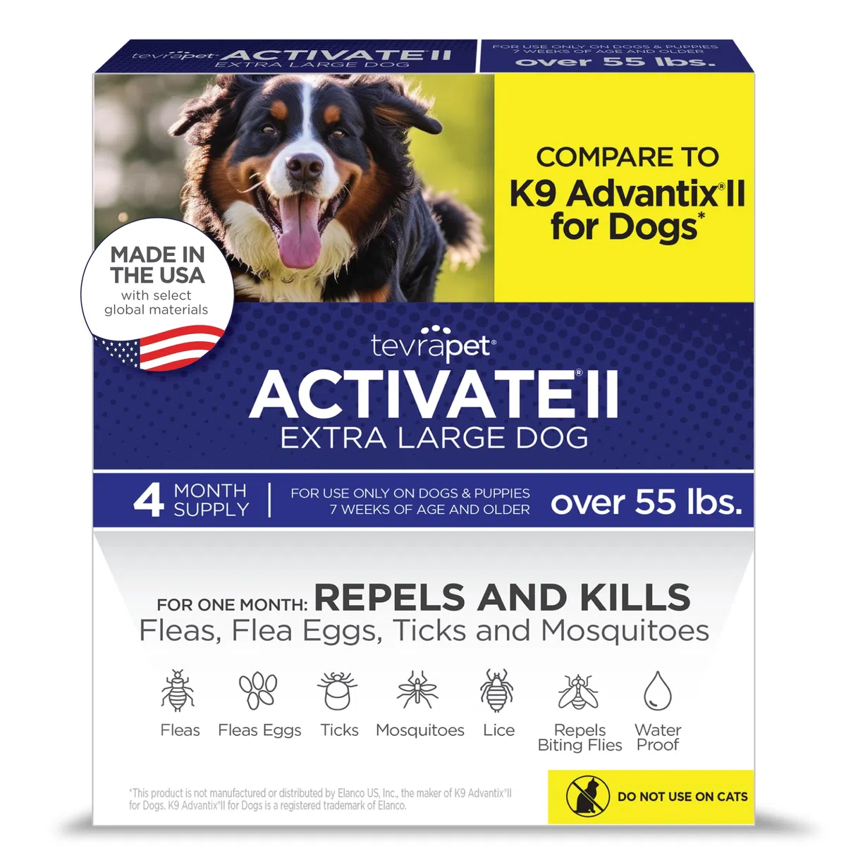 TevraPet Activate II Prevención de pulgas y garrapatas para Perros