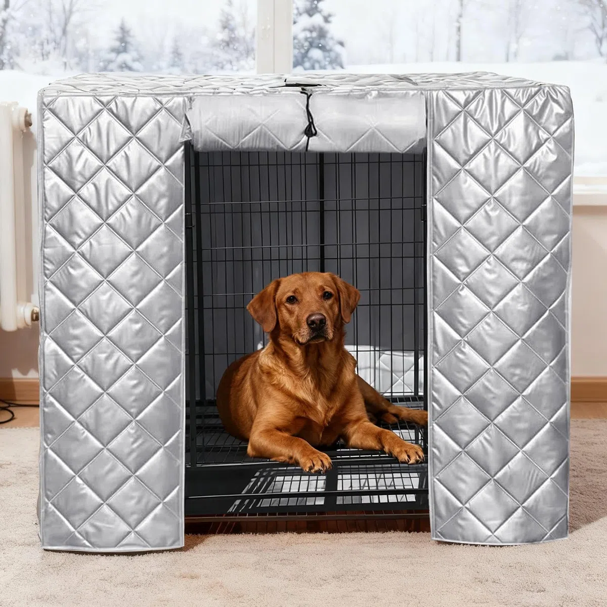 Generico para caseta de Perros, Protectores antiruido y antilluvia para Animales | Cubierta aislada para Perros, para Interior y Exterior, jardín, Porche o balcón