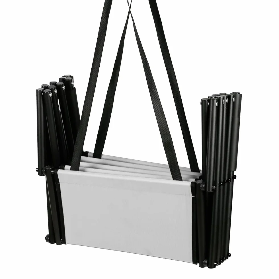 Escaleras para rampa para Perros, Rampa para Perros Plegable – Escalera de Perro para Ayudar en la Entrada y Salida del Coche-hasta 80kg Cargable (Gris Claro)