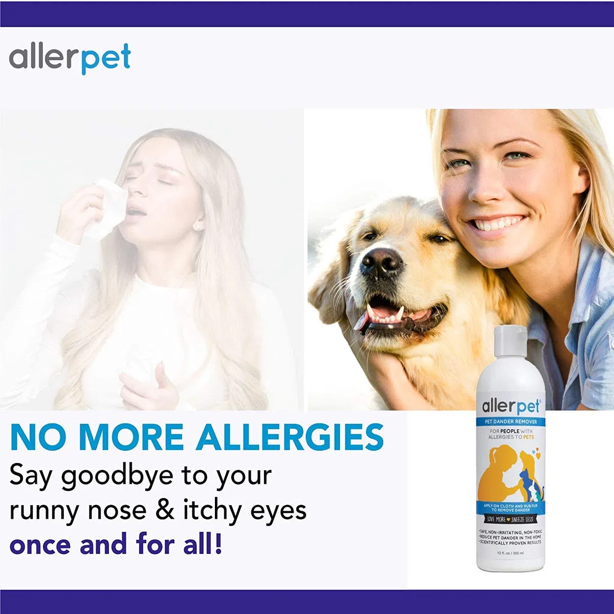 Allerpet Dander Animal Remover, 12 oz