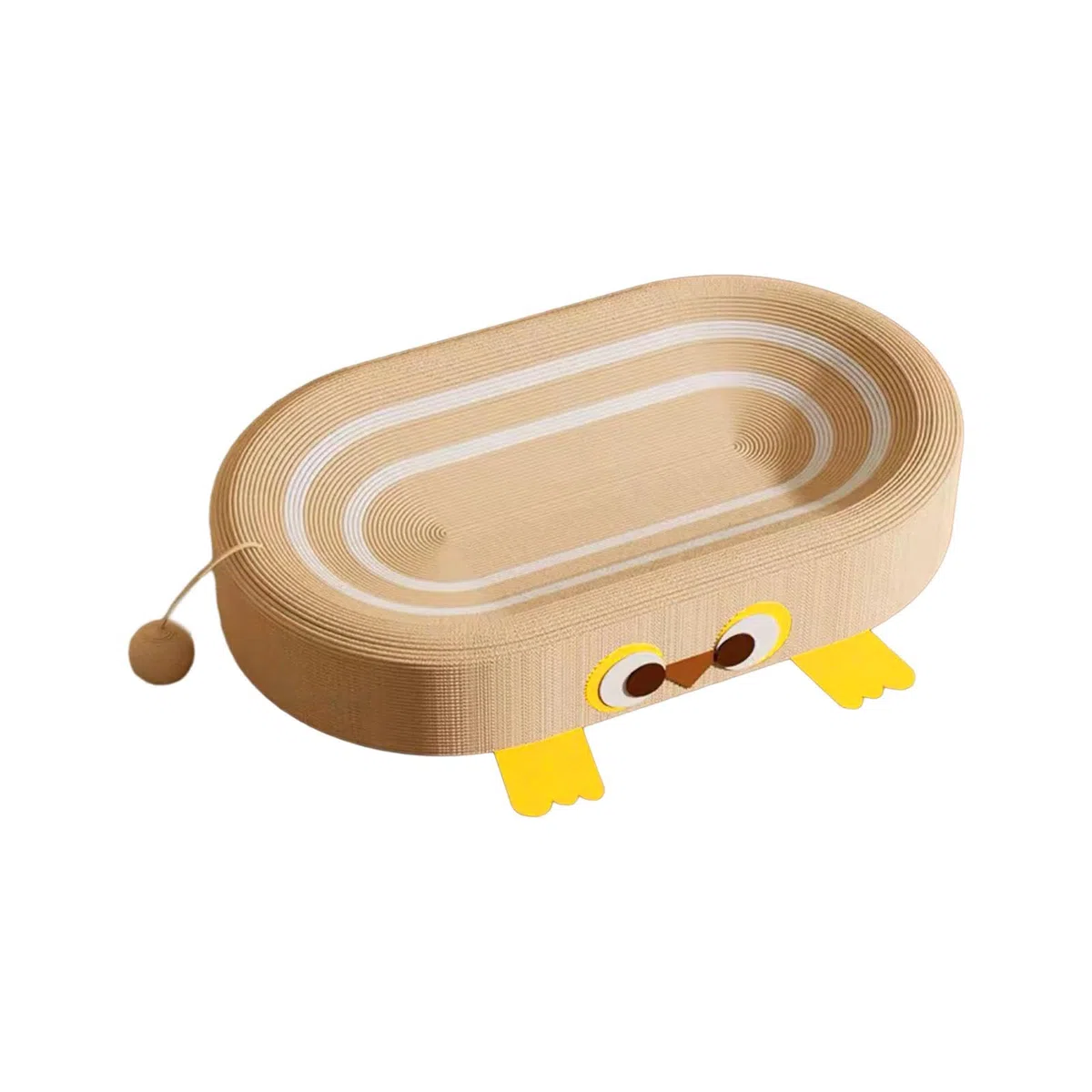 Cama rascadora para Gatos de sisal, Tabla rascadora para Gatos, Almohadilla para rascar para Gatos medianos y Grandes, 1 Pelota de Juego