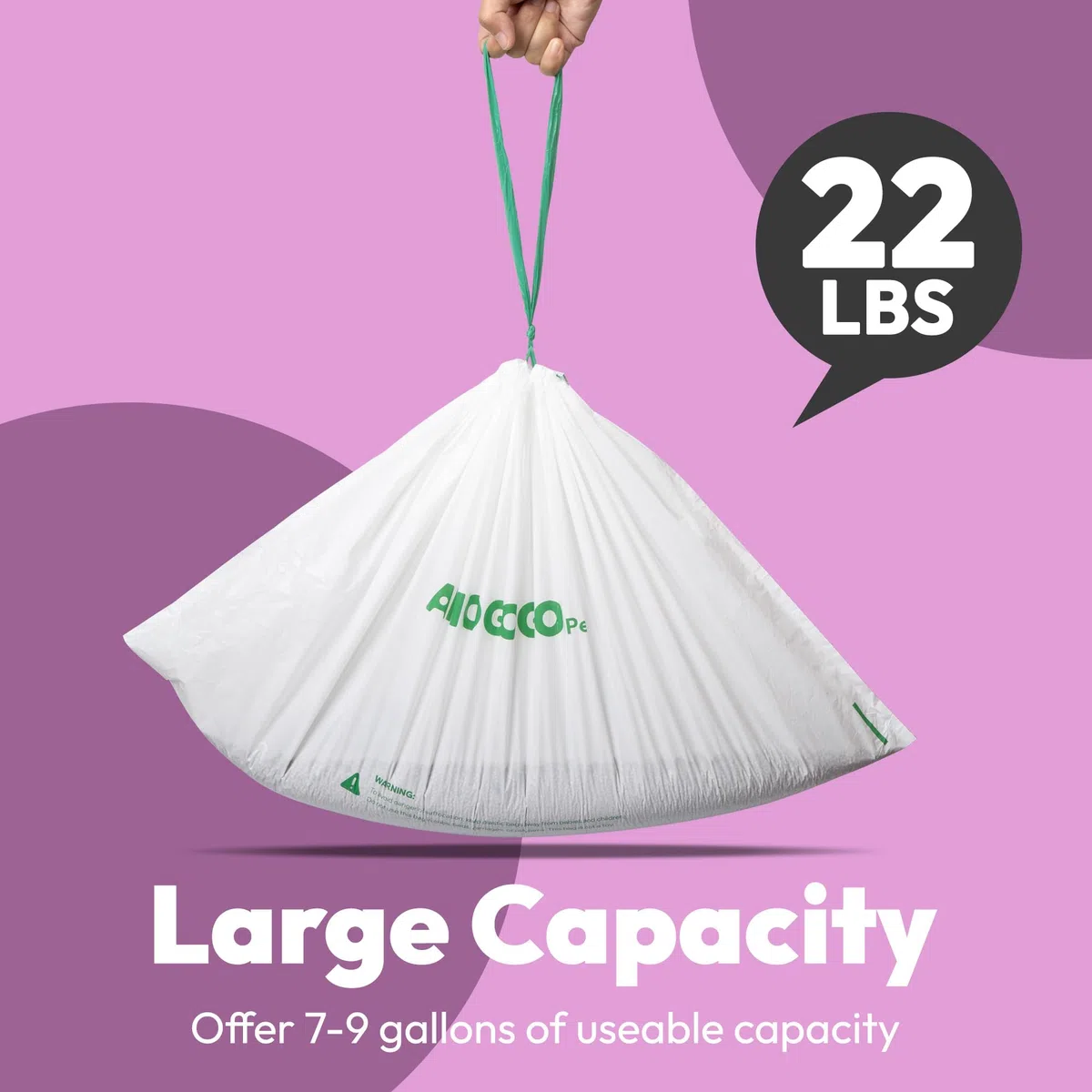 Paquete de 120 bolsas de arena compatibles con Neakasa M1 & PetPivot & Wozhio y AutoScooper 11 caja de arena para gatos autolimpiable con parte superior abierta, bolsas de basura