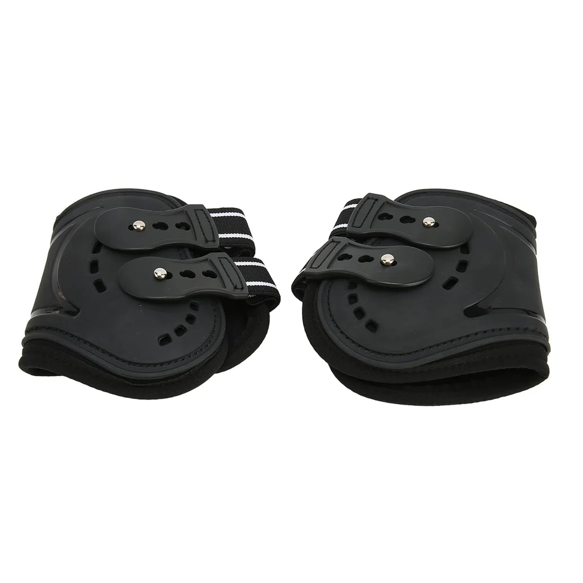 Botas para Patas Traseras de Caballo, Transpirables, Resistentes a los Impactos, Botas para Patas Traseras de Caballo, Ajustables, Evitan Resbalones, Botas Ligeras para Caballos (L)