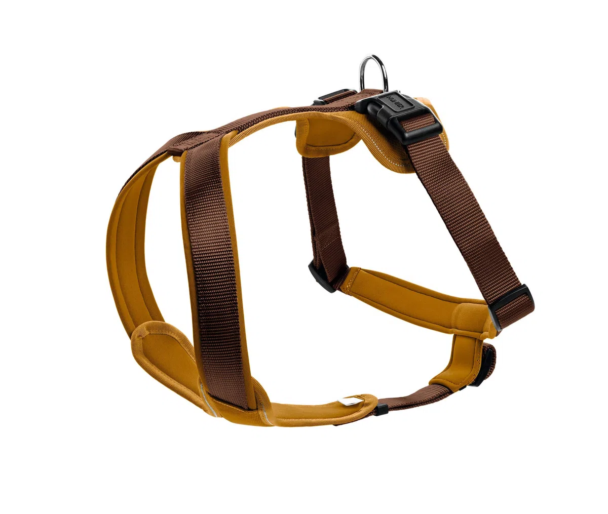 Arnés Hunter para perros, de nailon/neopreno, marrón, 73-94