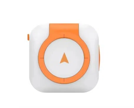 Smart 4G GPS Rastreador de mascotas con monitoreo de salud, seguimiento de temperatura y latidos cardíacos, localizador electrónico antipérdida para perros y gatos (blanco naranja)