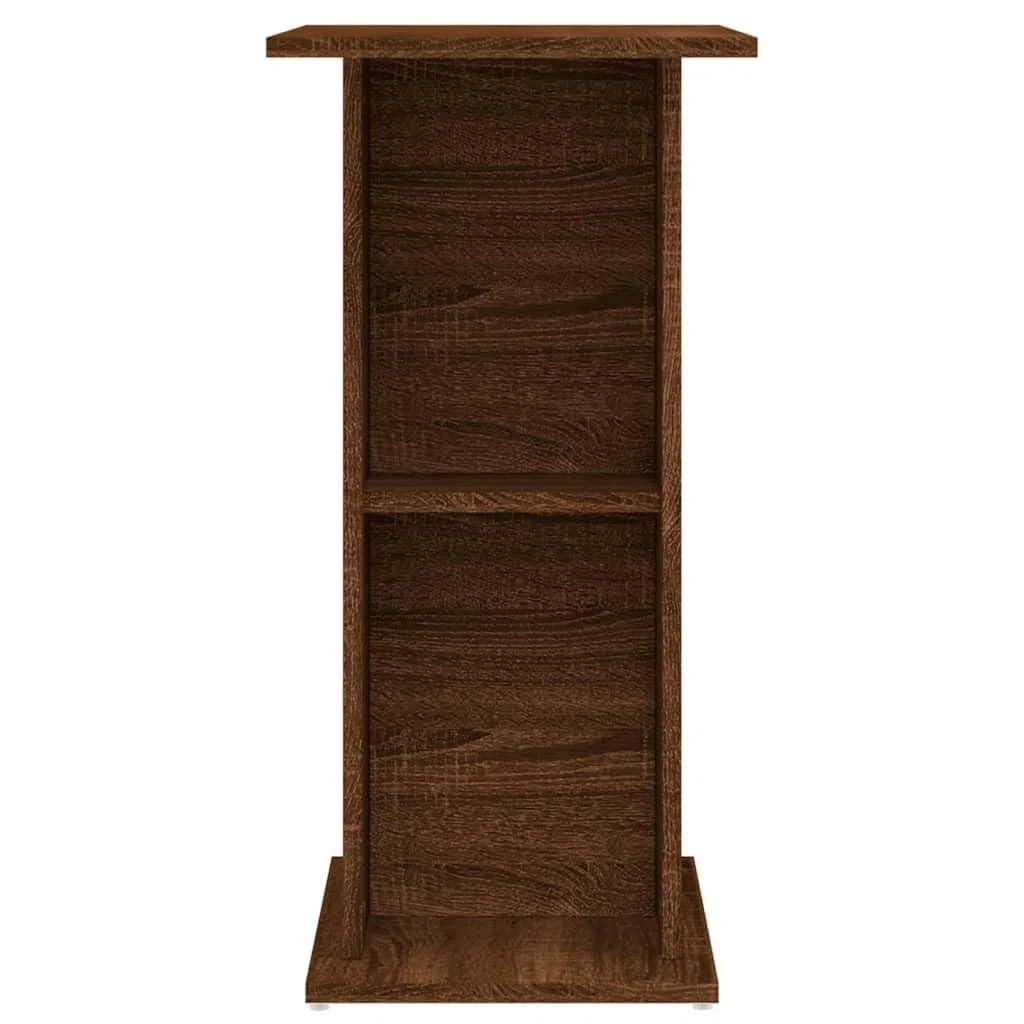 vidaXL Soporte Acuario Madera ingeniería marrón Roble 60,5x36x72,5 cm