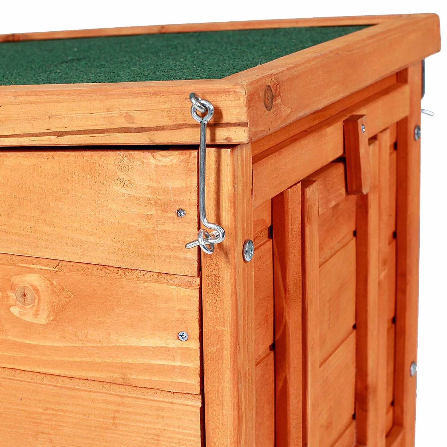 lionto Conejera de Madera caseta Exterior para Mascotas pequeñas cobertizo 43x43x52 cm