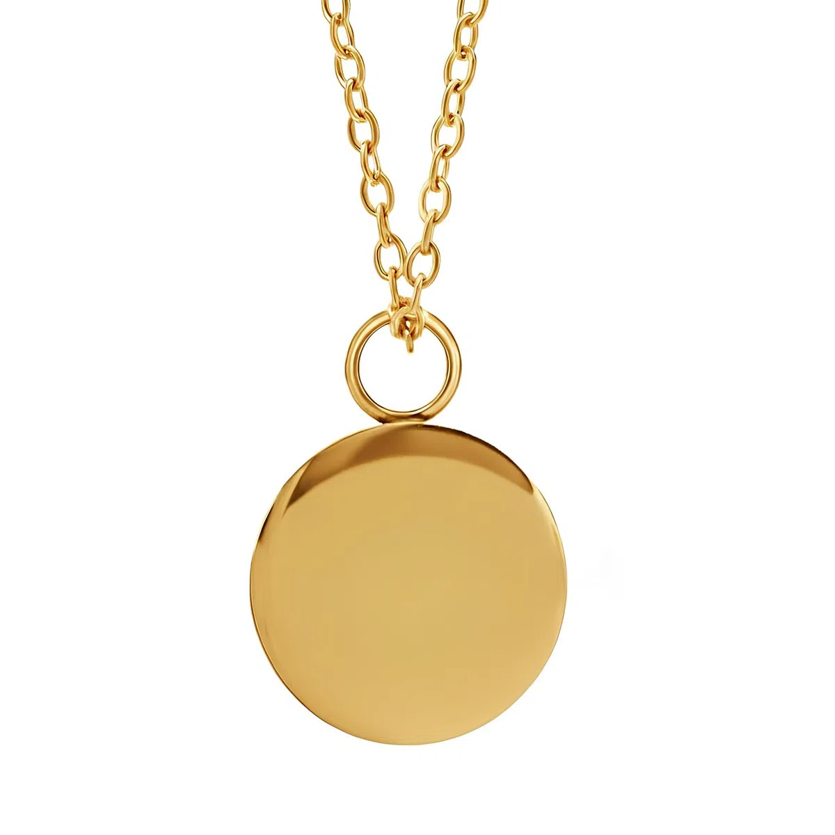 Cadena de urna para cenizas, cadena colgante de urna de animales, cilindro de acero inoxidable, espectral totalmente iridiscente (4º círculo de memoria, dorado)