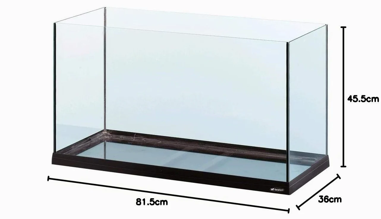 FERPLAST Acuario Tank 80 Negro 81X31X47,5CM 84L
