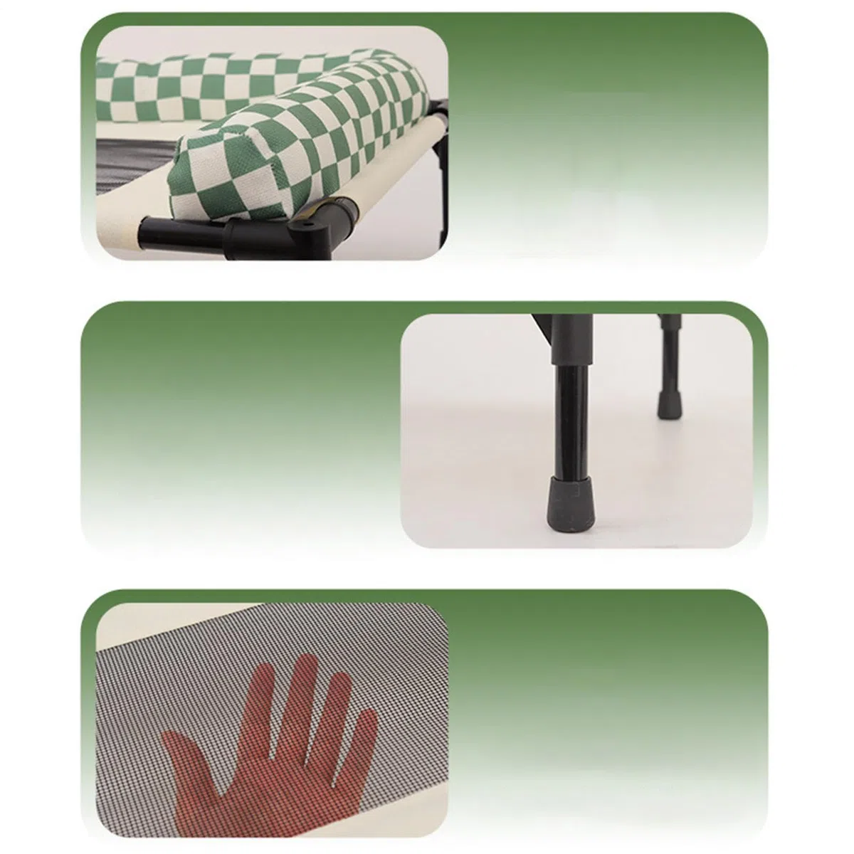 Genérico Cama Exterior Perros,Elevada Transpirable Y Lavable - Cama para Perros de Exterior Antideslizante - para Cachorros, Gatos, Patio, Césped, Playa, Camping, Hogar, Suelo, Verano