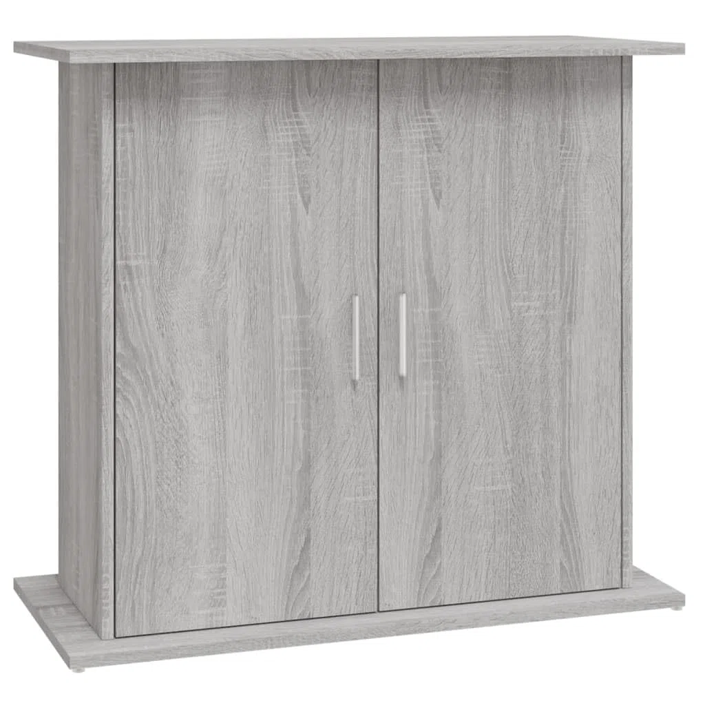 vidaXL Soporte para Acuario Madera ingeniería Gris Sonoma 81x36x73 cm, Mueble para pecera, Armario para Acuario, Soporte de Madera para pecera