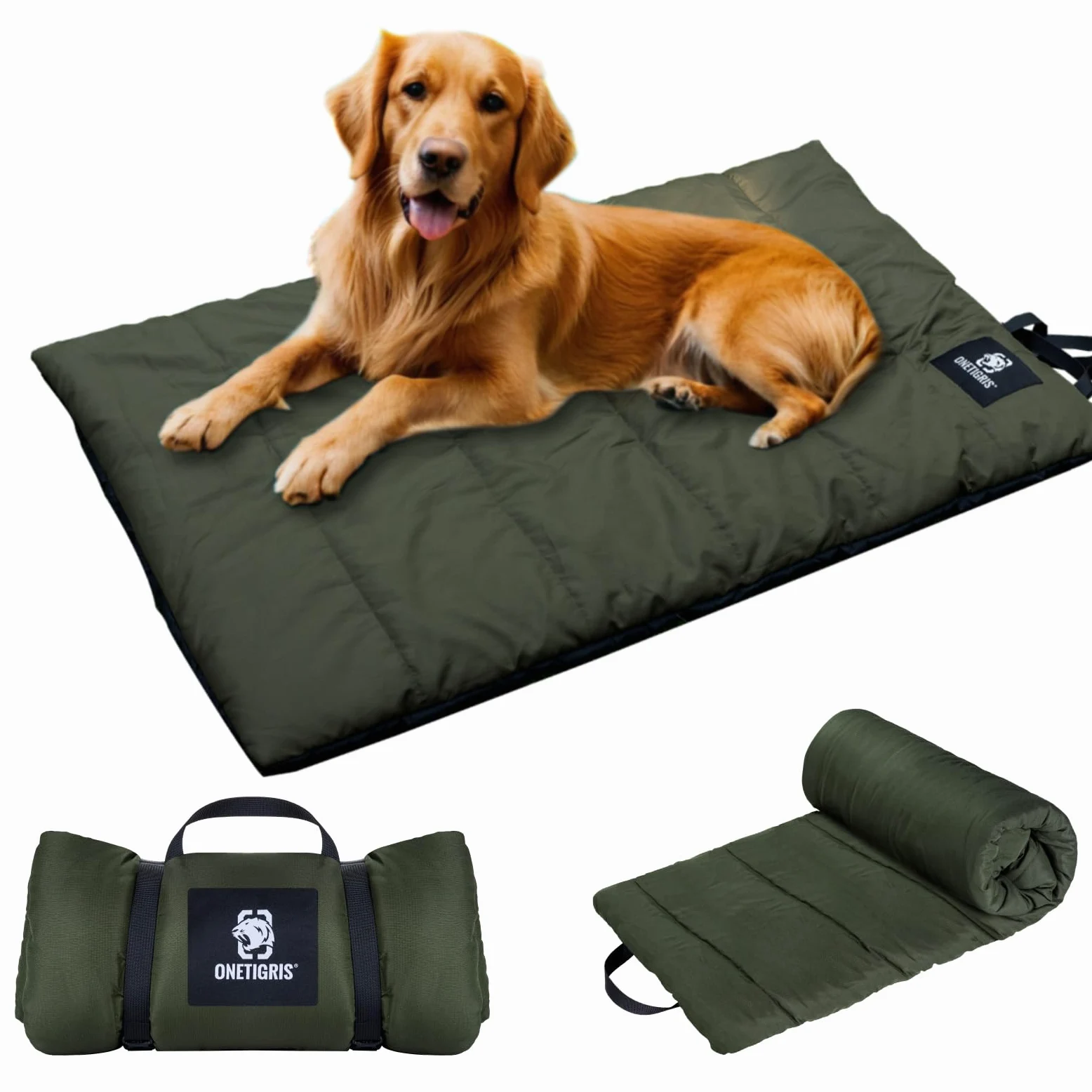 OneTigris Manta para Perro Lavable a máquina, colchoneta para Perro Comodidad y suavidad Cama para Perro para Viajar Camping al Aire Libre, 110cm x 68cm
