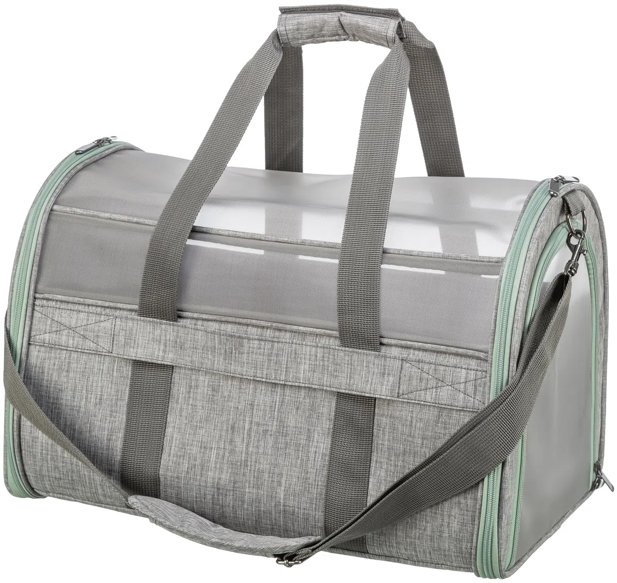 TRIXIE Bolsa Dillon, 33 × 32 × 54 cm, Gris/Menta