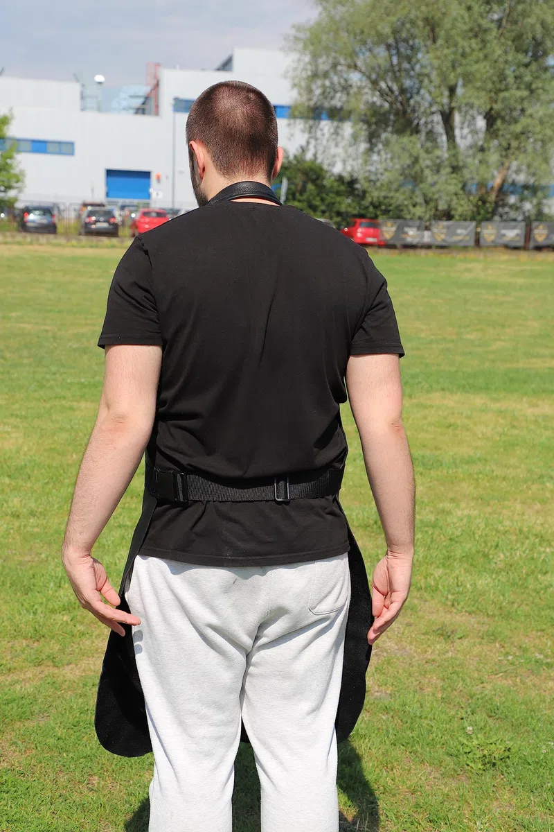 Dingo Gear - Delantal de Piel auténtica para protección de señuelo en para Entrenamiento de mordedura de Perro