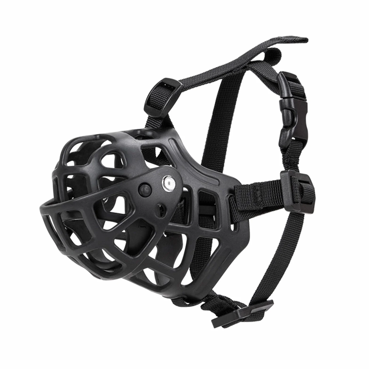 Bozales for Perros con Acolchado Extra Suave y Ajuste cómodo. con Cesta de plástico Resistente for el bozal. Evita Que Coma, muerda o mastique.,Bozal para Perro(Black,M)