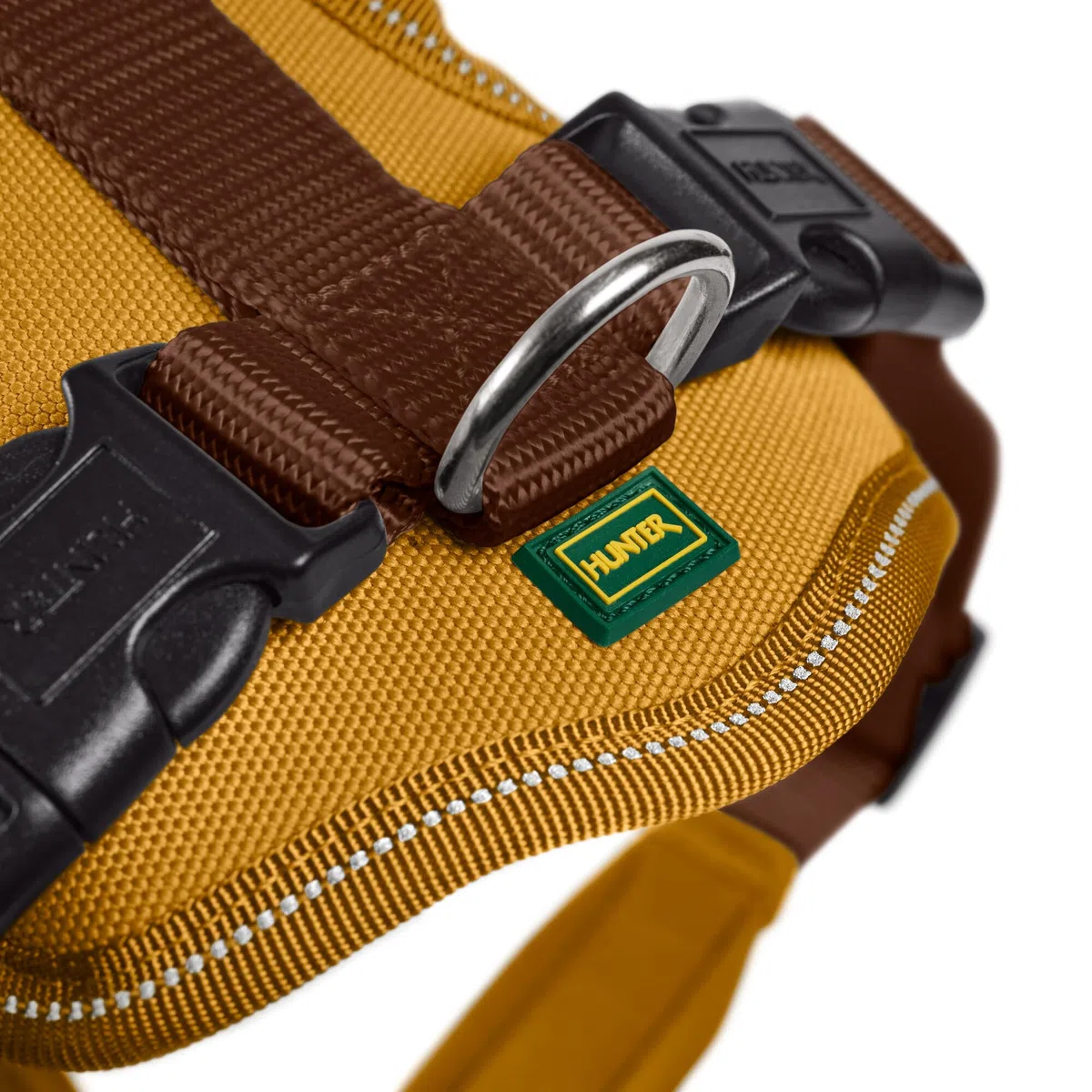 Arnés Hunter para perros, de nailon/neopreno, marrón, 73-94