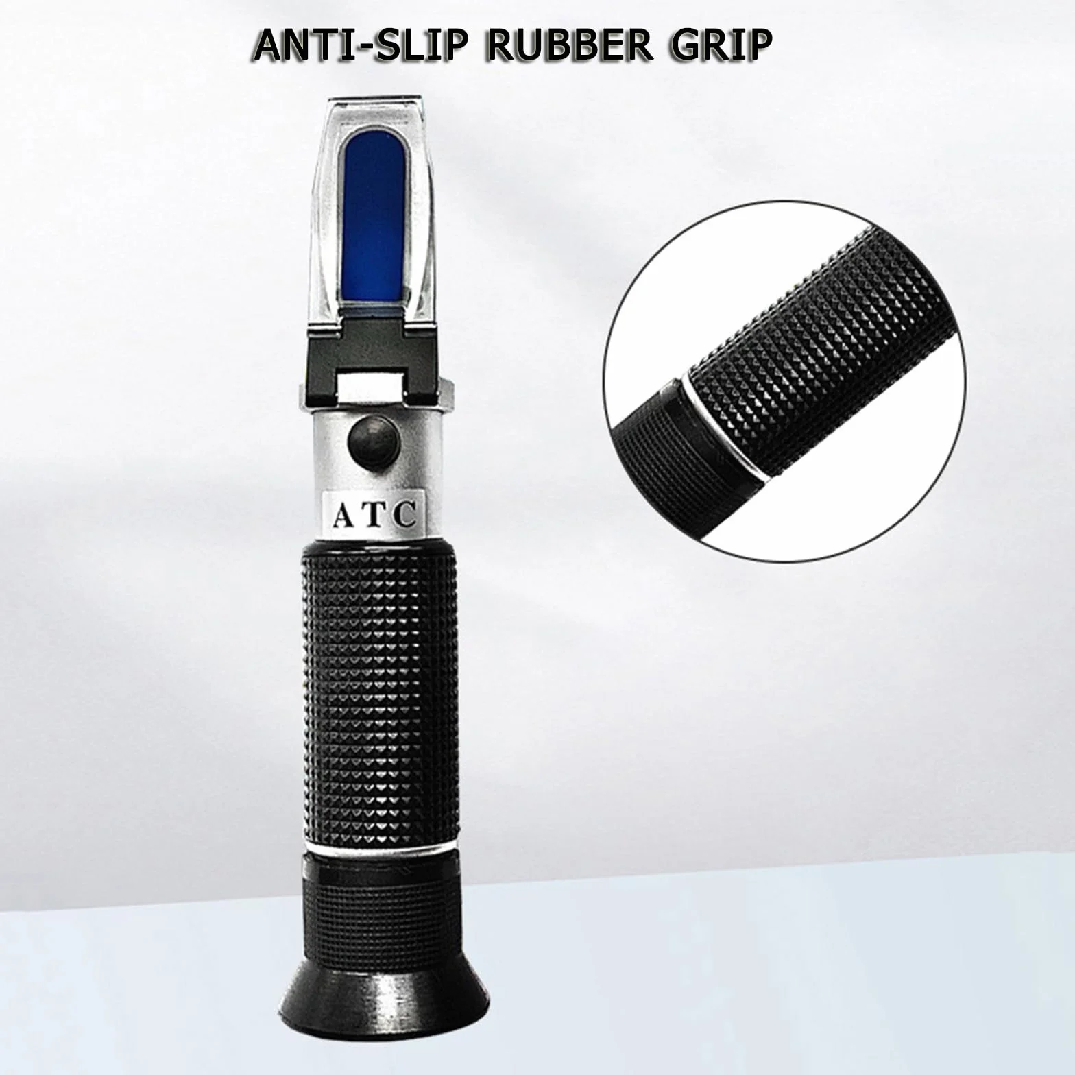 Refractómetro de cloruro de sodio, refractómetro de salinidad 0-100%, probador de agua salada portátil, hidrómetro ATC 0-100 ppt, salinómetro hecho de cobre monitoreo,Salinity Refractometer-1PCS