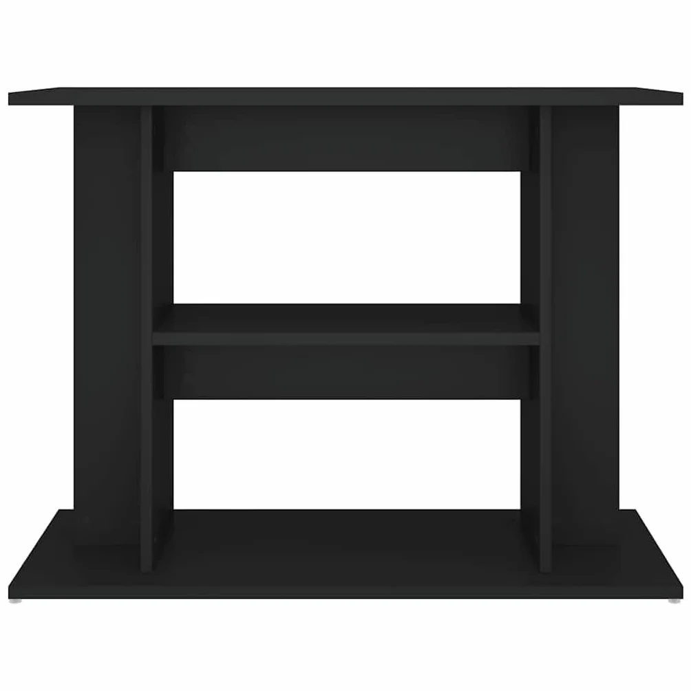 vidaXL Soporte para Acuario Madera de ingeniería Negro 80x35x60 cm