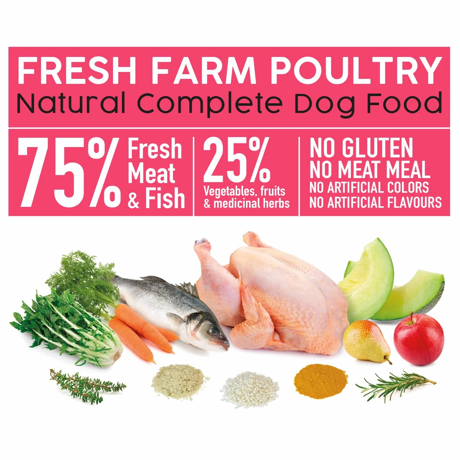 Arquivet Fresh Farm Poultry - 10 Kg - Alimento Completo para Perros - Carne y Pescado Frescos