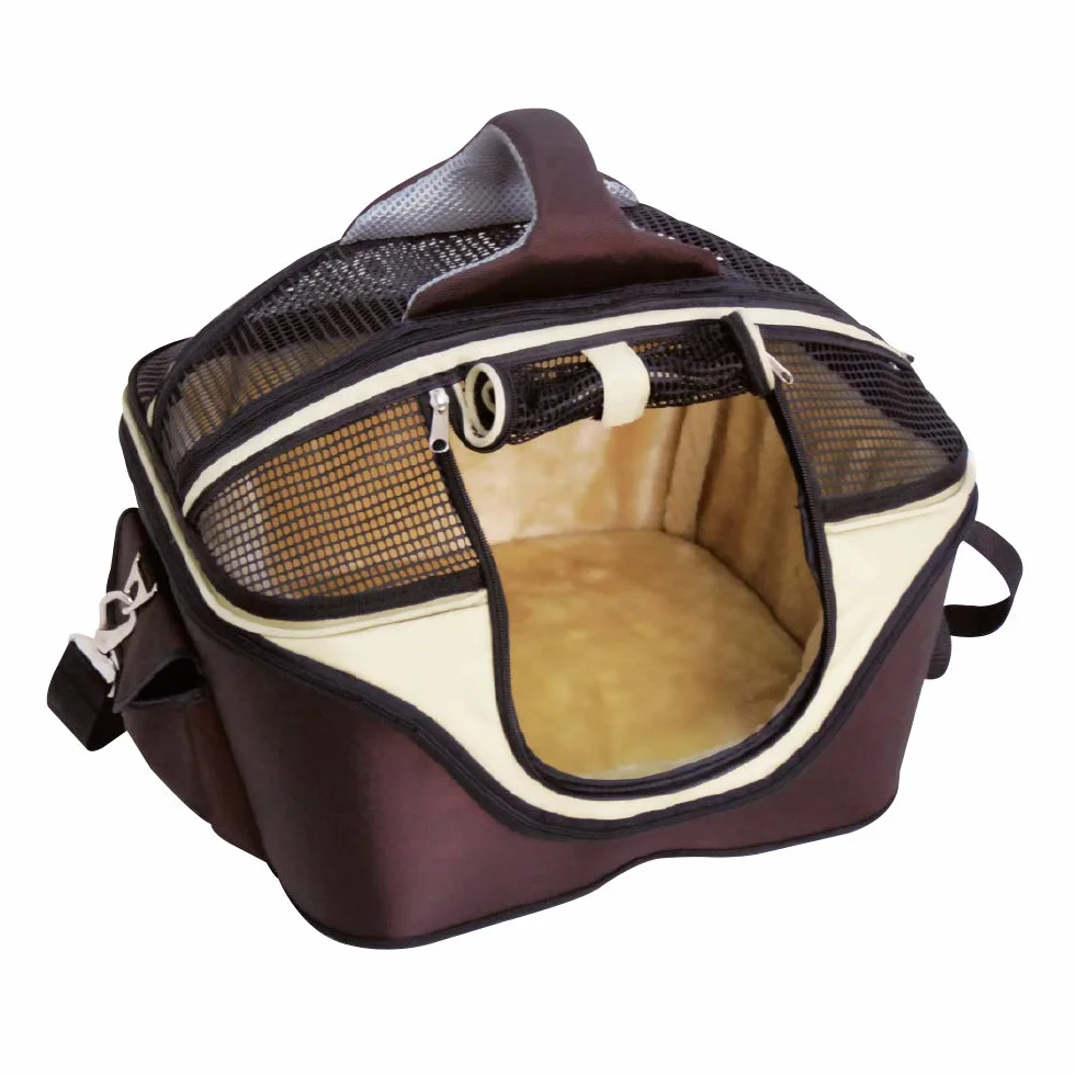 Croci Fast&Easy 2In1 Transportín, Transportador Y Caseta Para Perro Y Gato, Bandolera Para Mascota, Bolsa De Transporte Talla S, Carga Máxima 12 Kg
