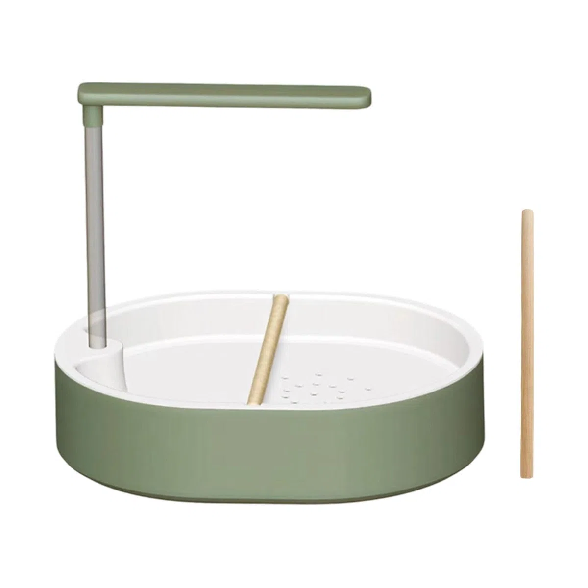 Ducha para loros con 26 salidas de agua, bañera automática para pájaros, suministros USB multifunción con bomba de 5 W, bañeras para pájaros para cockatiel, amigos, tortolitos, verde