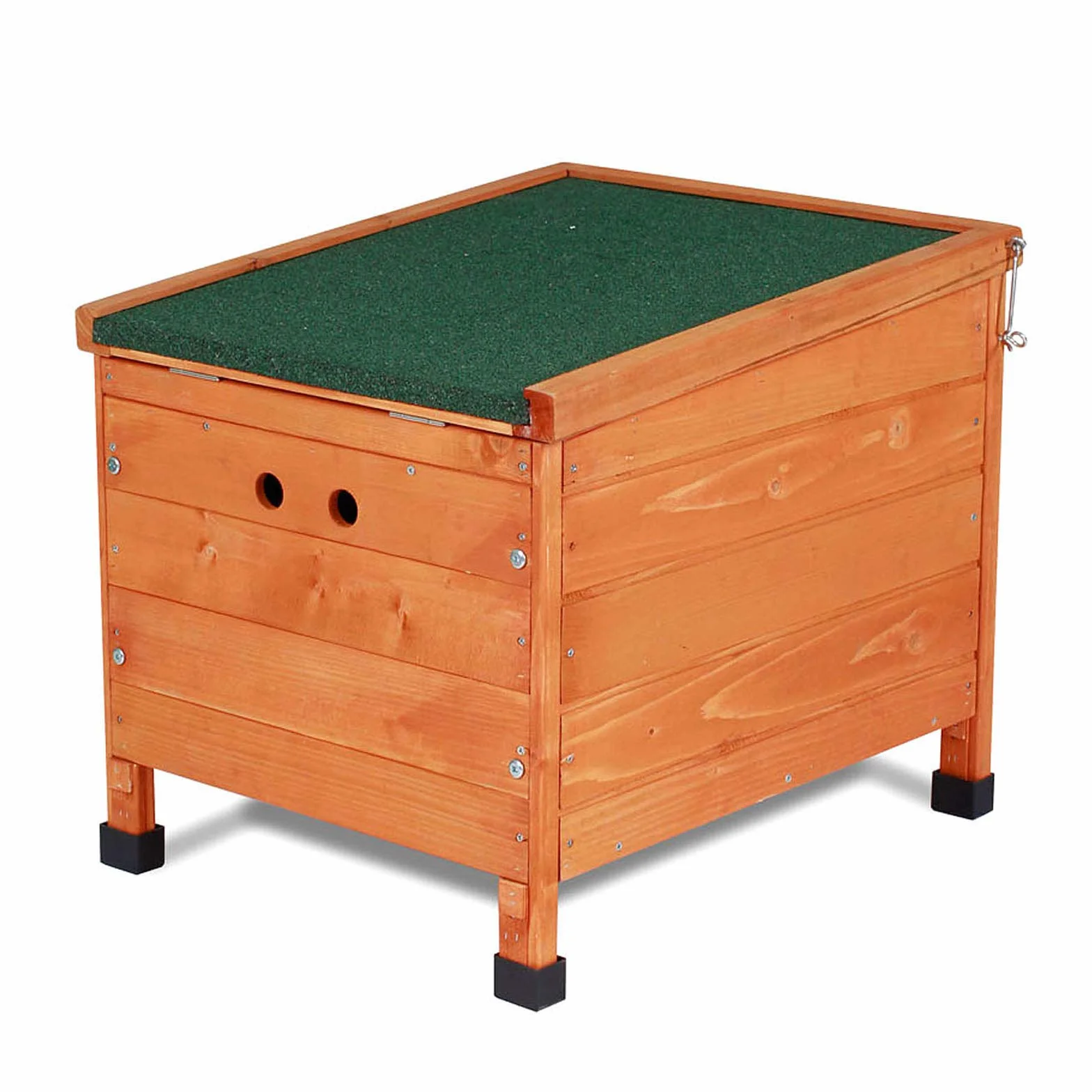 lionto Conejera de Madera caseta Exterior para Mascotas pequeñas cobertizo 43x43x52 cm