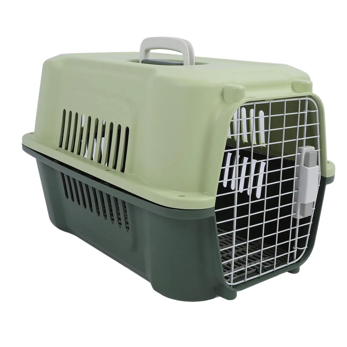 Transportín Portátil para Mascotas de Gran Capacidad, Jaula de Viaje para Perros, Gatos, Perros, Aprobado por Aerolíneas y Uso Multifuncional para Viajeros, PP Duradero + Material Metálico