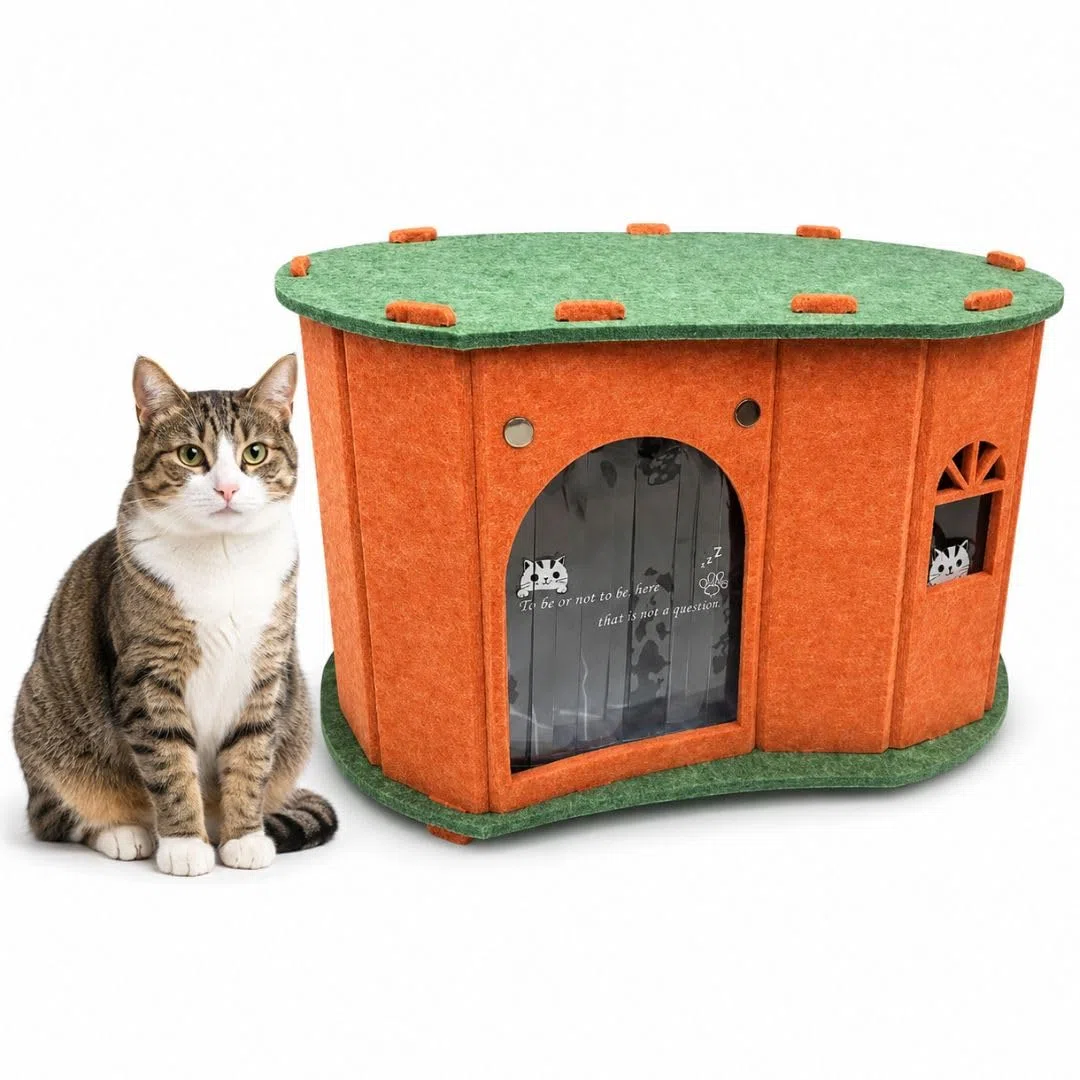 JOWY Casa para Mascotas con Aire Acondicionado Integrado, Caseta Refrigerada para Perros y Gatos, Refugio Fresco y Cómodo para Interior o Exterior Cubierto, Ideal para Mascotas Pequeñas y Medianas