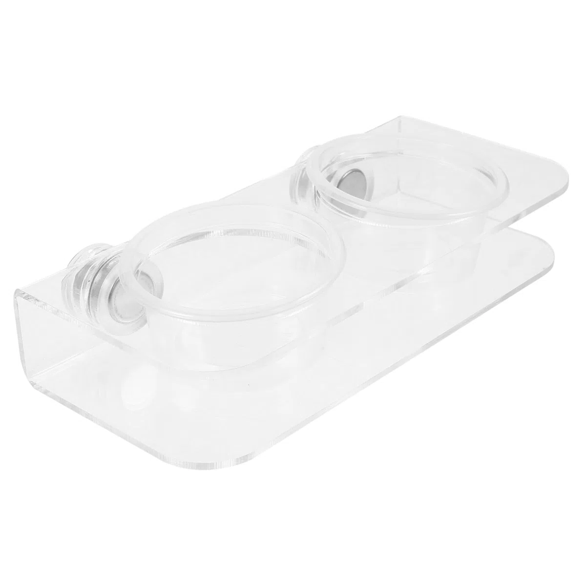 Yardwe 5 Juegos Comedero para Reptiles Cuenca De Agua De Reptil Tazas De Comida Gecko Repisa De Alimentación De Reptiles Repisa del Comedero para Gecos Alimentador De Gecos Acrílico