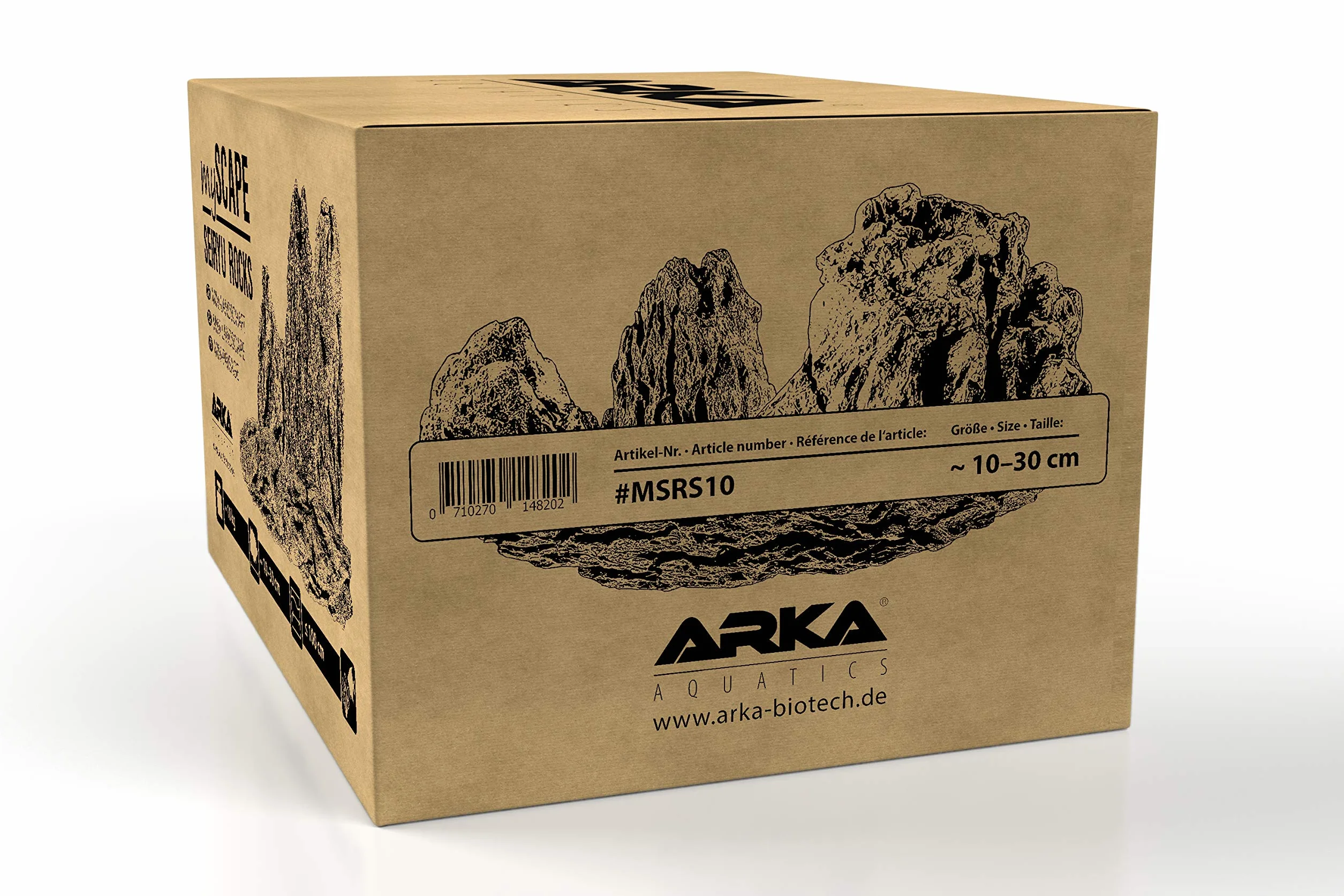 ARKA mySCAPE-Rocks Seiryu - 10 kg Mix - Rocas Naturales para la decoración Creativa de acuarios de Agua Dulce y terrarios, Ideales para Plantar.